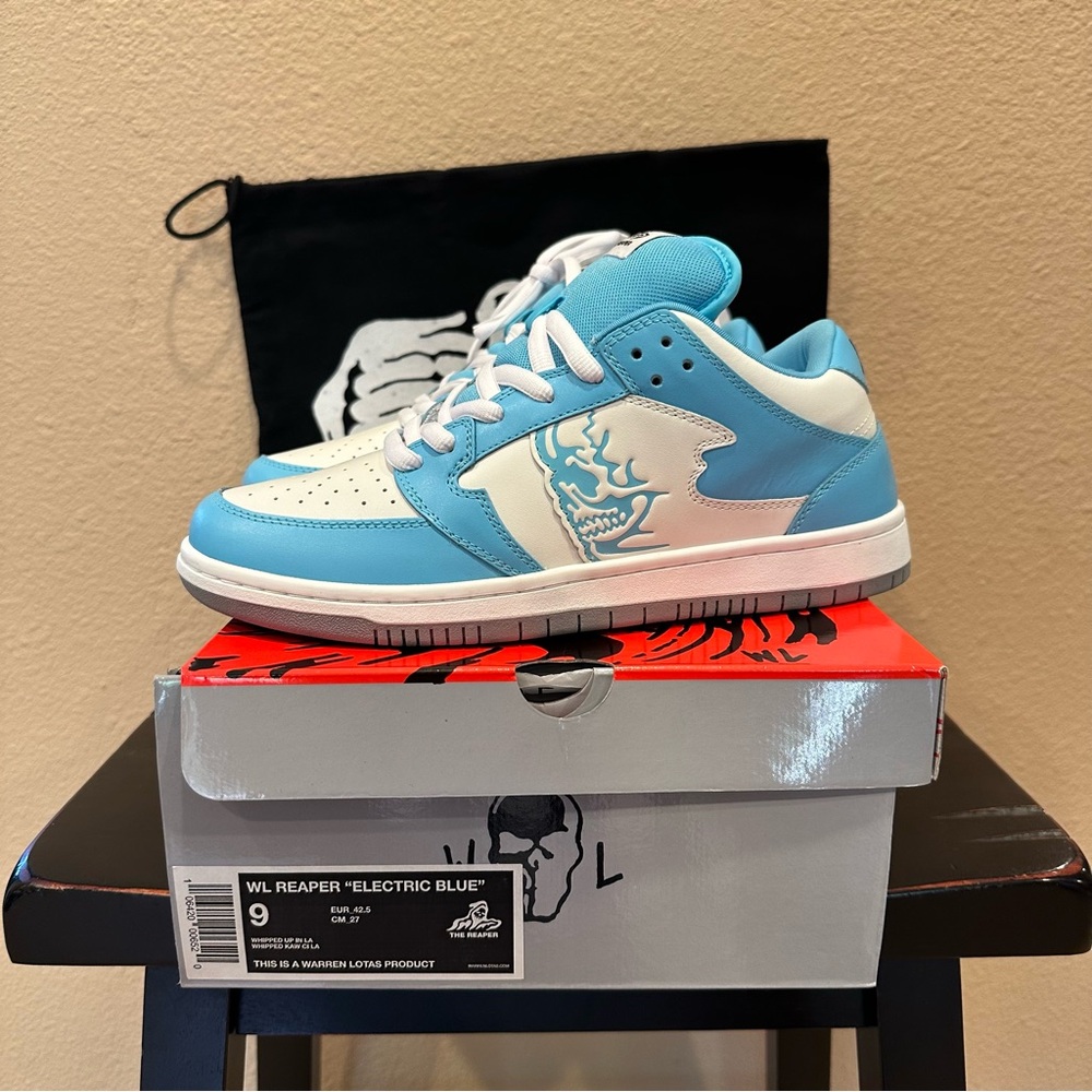 Warren Lotas Electric Blue Reaper Dunks